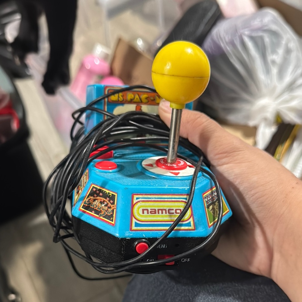 Ms. Pac-Man Blue and Yellow Plug & Play Console